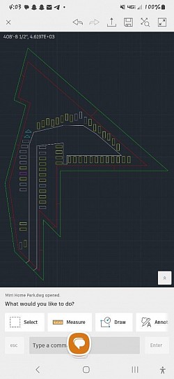 The rough draft on AutoCAD